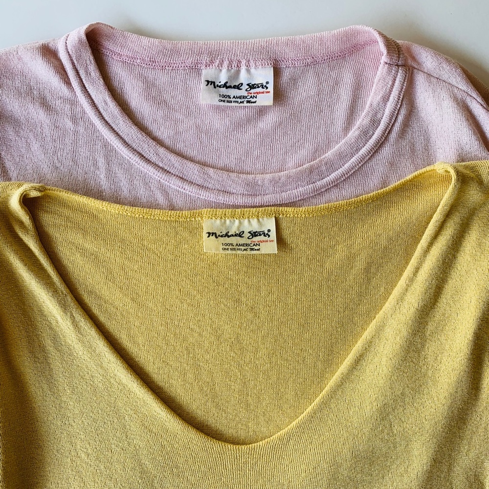 Michael Stars Set of 2 Shirts One Size